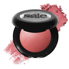 Saie SuperSuede baked blush texture close-up showing velvety finish and diffused color.