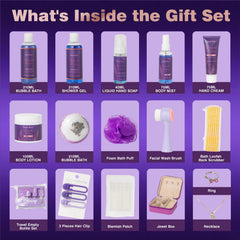 Saint Roy lavender spa gift highlights lavender scent for a calming ritual
