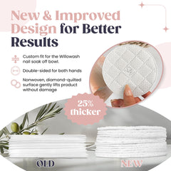 Saint Willo Willopads nonwoven abrasive surface speeds dip powder removal.