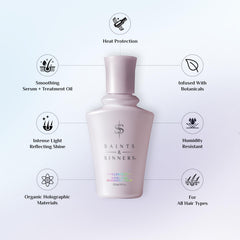 Saints and Sinners Illuminati Divine Shine serum drop ready for application