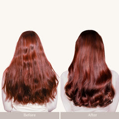 Applying Velvet Divine masque evenly to damp hair