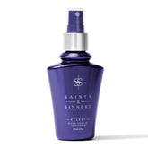 Saints & Sinners Velvet Divine leave-in bottle demonstrates detangling and heat protection