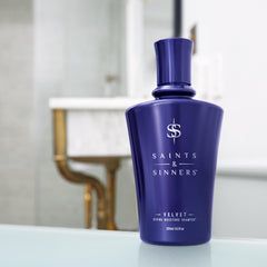 Saints & Sinners Velvet Divine Shampoo for color-treated hair with added shine.
