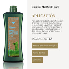 SALERM Biokera Natura Honey packaging on shelf highlighting natural professional care