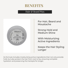 SALERM Men's Hair Wax application on dry hair for stronger hold and reshape