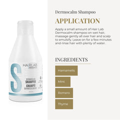 SALERM Soothing Shampoo 300ml bottle emphasizes gentle, paraben-free care.
