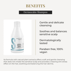 SALERM Gentle cleansing foaming lather for delicate scalps and comfort.