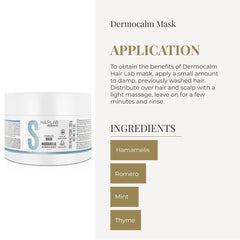 SALERM Dermocalm mint detail conveys cooling soothing sensations for sensitive scalps