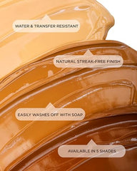 Sally Hansen Airbrush Legs medium water resistance test illustrates durable leg makeup.