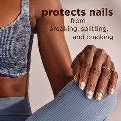 Sally Hansen Color Therapy close-up of argan oil and biotin nourishing nails