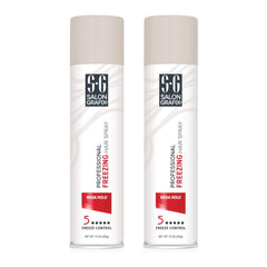 Salon Grafix Mega Hold spray 10oz bottle front view, strong hold for lasting styles