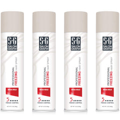 Salon Grafix Mega Hold Spray quick-dry application for lasting style and easy touch-ups