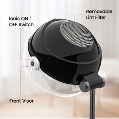 SalonDepot Ionic Hooded Dryer hood and bonnet attached ready for salon, spa, or home use.