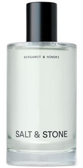 Salt & Stone Body Mist bottle front view, daily freshness with bergamot and hinoki.