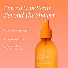 Saltair Exotic Pulp bottle close-up with vibrant citrus notes