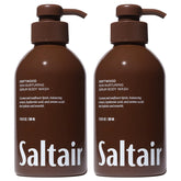 Saltair Driftwood bottle pump showing hydrating shower gel for daily use.