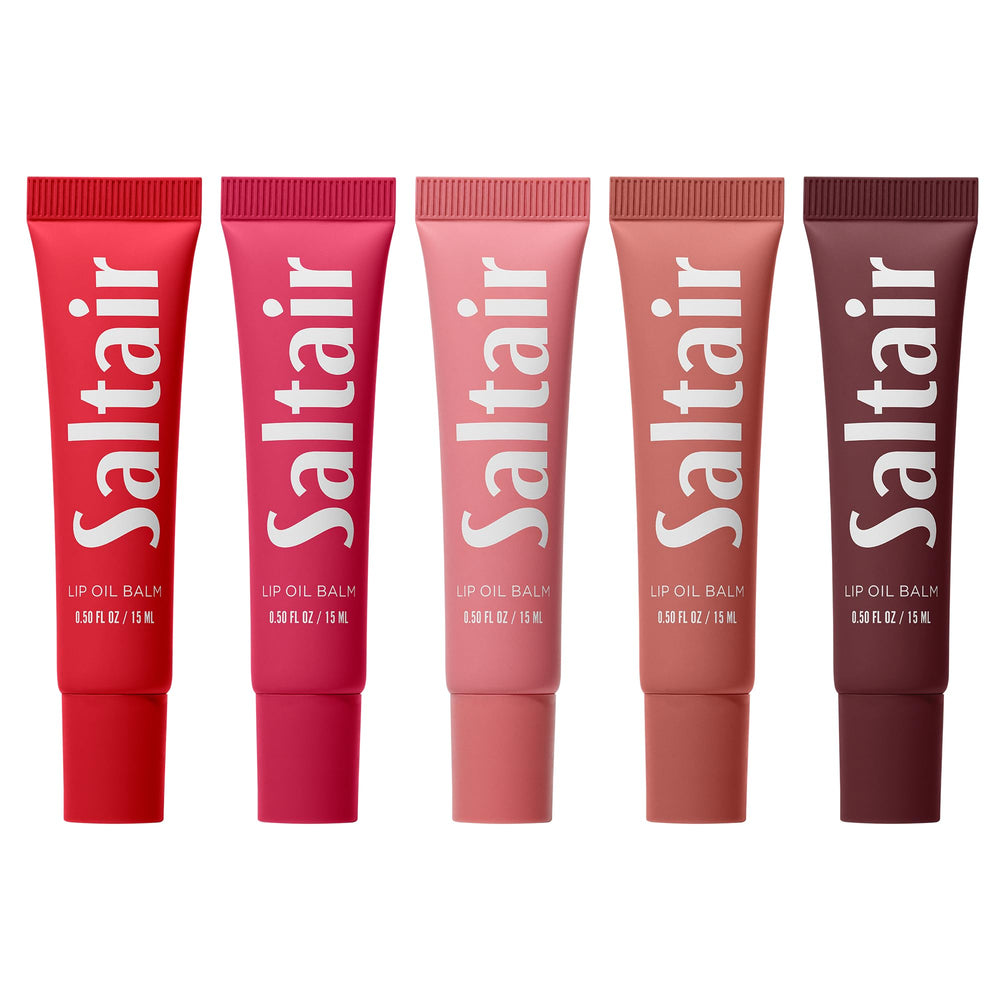 Saltair Hydrating Lip Oil Balm in clear gloss for lasting moisture and shine.