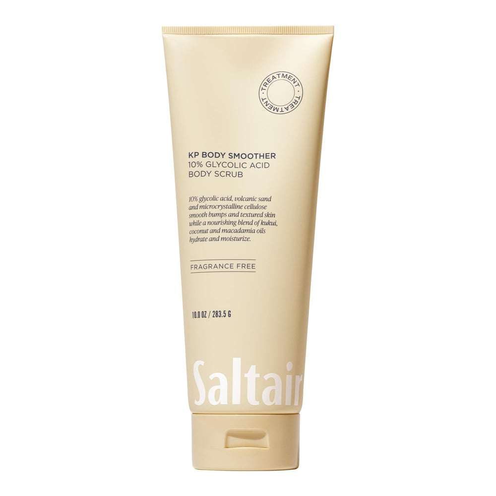 Saltair KP Body Scrub with volcanic sand texture for smoother skin.