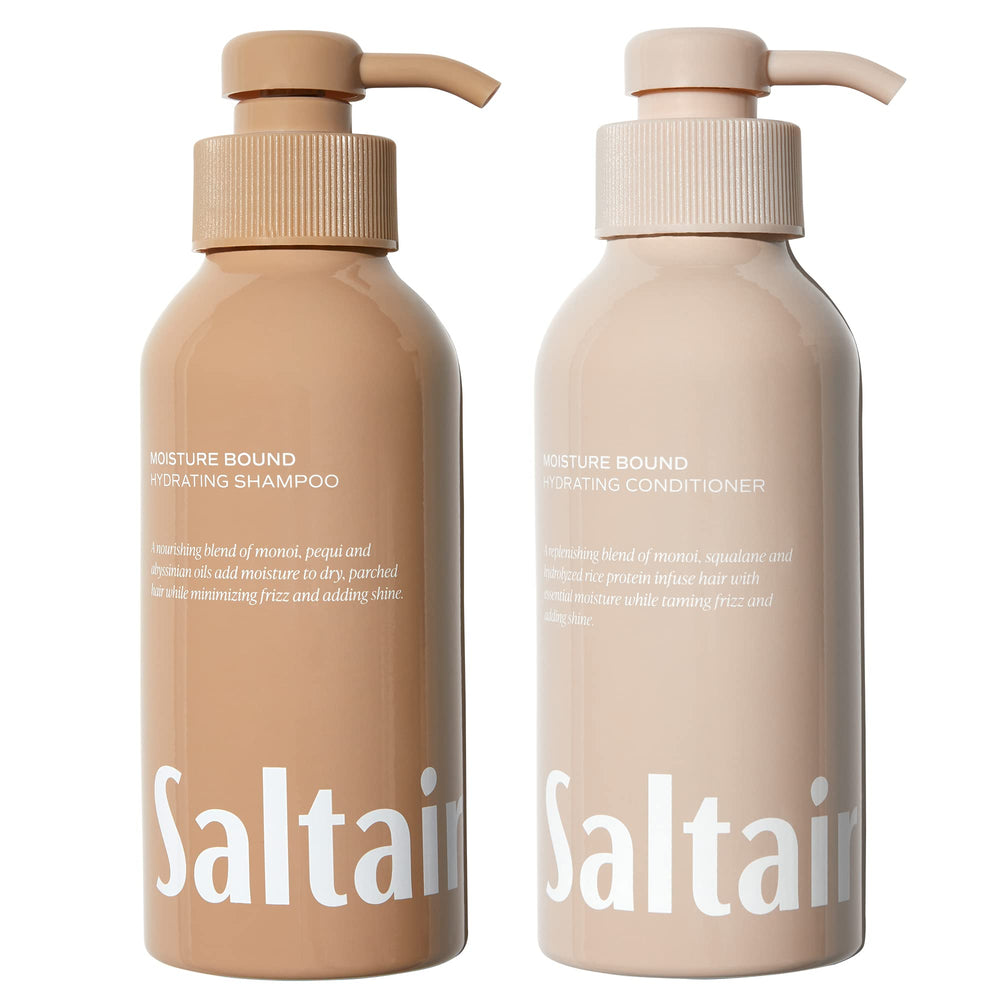 Saltair Moisture Bound shampoo bottle ready for daily hydration.
