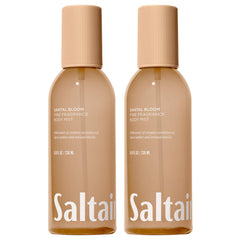 Saltair Santal Bloom bottle closeup highlights elegant fragrance notes.