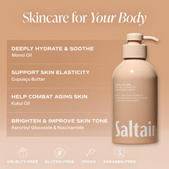Saltair two 17oz bottles in signature packaging for daily use