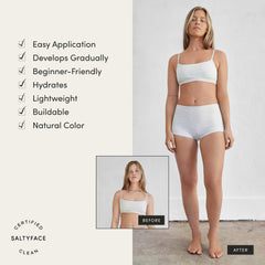 SALTYFACE no color transfer formula delivers transfer-free results.