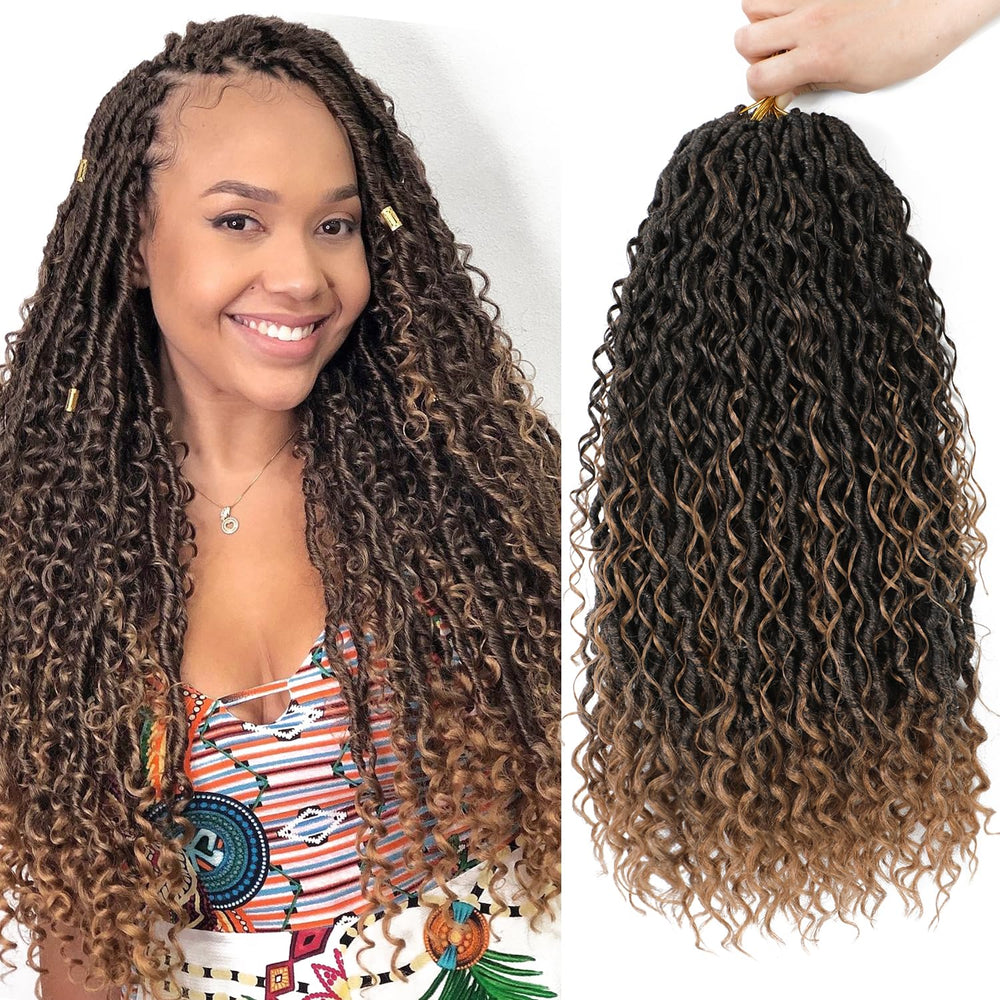 SAMBRAID Goddess Locs 22in T27 close-up reveals rich texture for a luxe look.