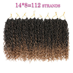SAMBRAID Goddess Locs 14in with fluffy middle curls and river vibe