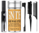 Samnyte Hair Wax Stick 5pcs Set package shows compact, portable styling kit for flyaway control.