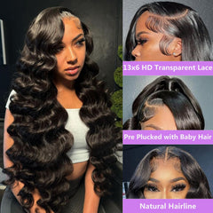 Samrabeauty 200-density human hair wig provides full, movement-friendly fullness