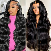 Samrabeauty 30-inch lace front wig in body wave for dramatic length and volume