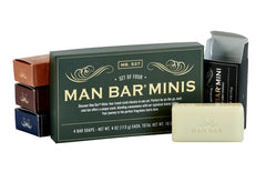 San Francisco Soap Co Man Bar Minis gift-ready packaging for thoughtful presents.