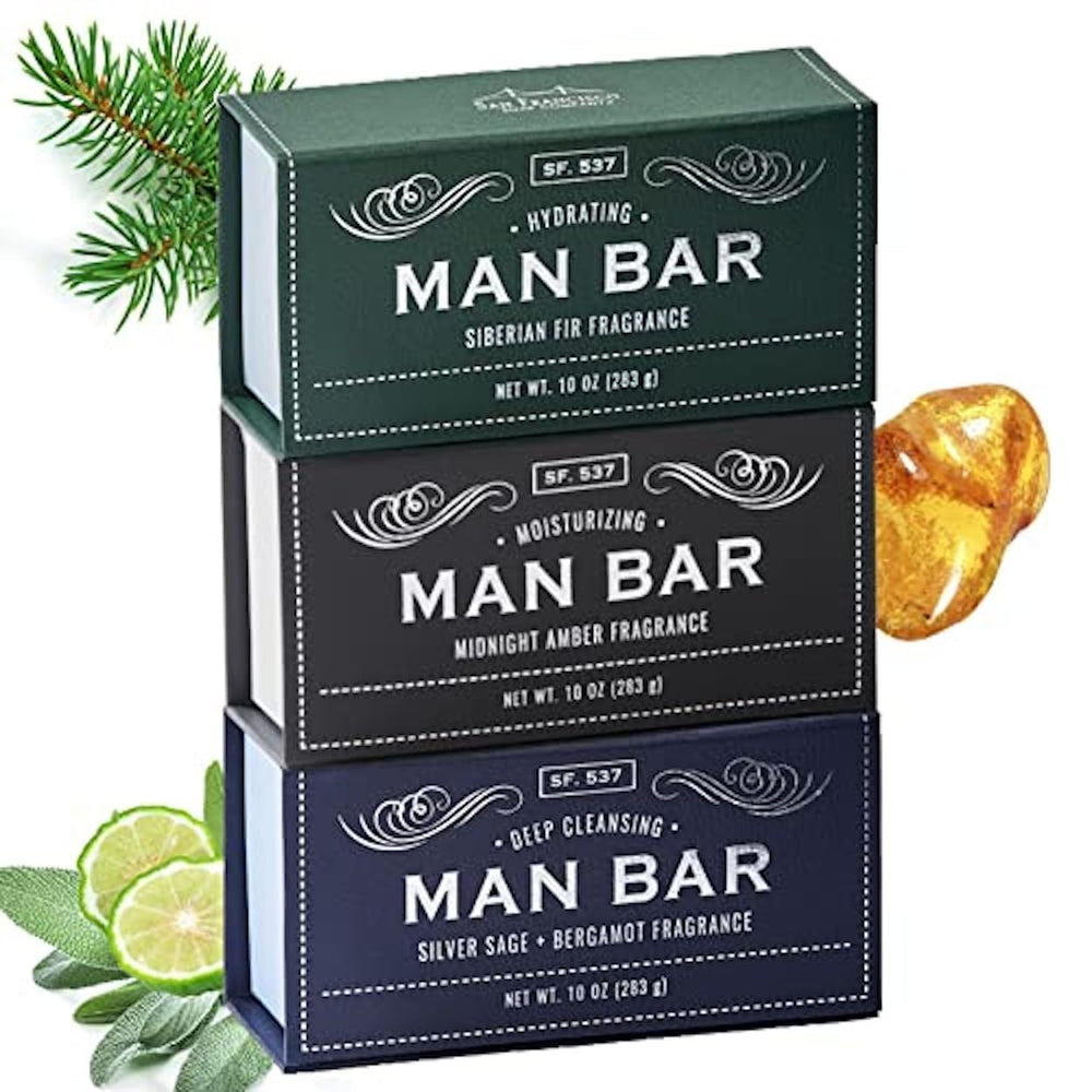 San Francisco Soap Company Siberian Fir bar with exfoliating texture for a fresh cleanse