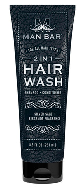 San Francisco Soap Company Man Bar close-up shows Silver Sage and Bergamot scent