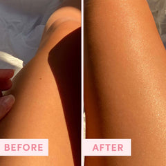 Exfoliating coconut-shell grains gently slough dry skin in Sand & Sky scrub.