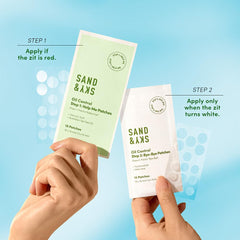 Sand & Sky tea tree oil ingredient swatch highlighting calming formulation.