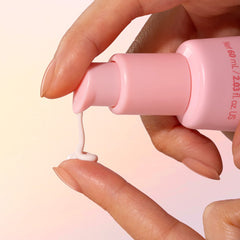 Sand & Sky Tinted Glow Primer texture close-up reveals lightweight finish