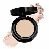 Sandstone Scandinavia Eyeshadow 262 Whiteish compact demonstrates long wear and fragrance-free formula.