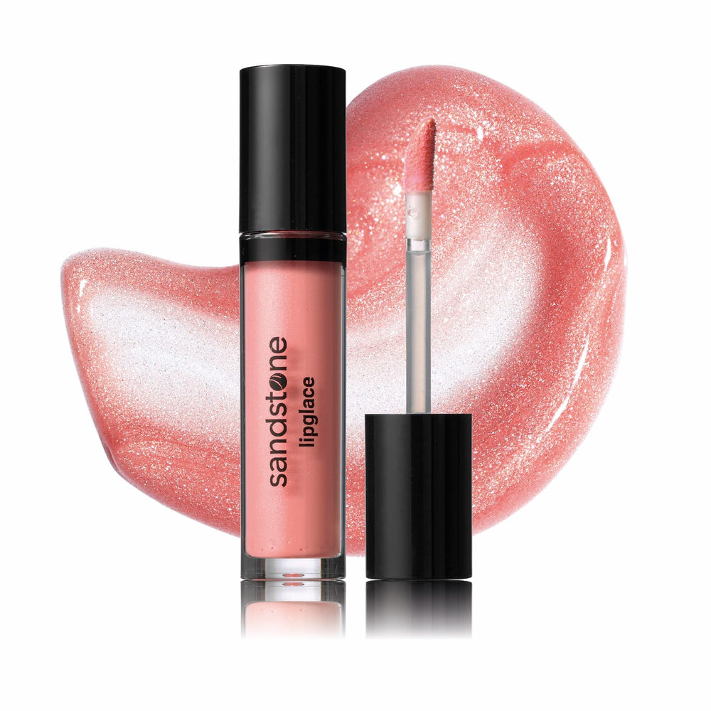 Sandstone Scandinavia Lipglace Nude Shine delivers a silky nude gloss with hydrated lips