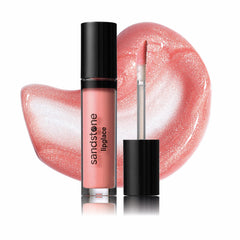 Sandstone Scandinavia Lipglace Nude Shine delivers a silky nude gloss with hydrated lips