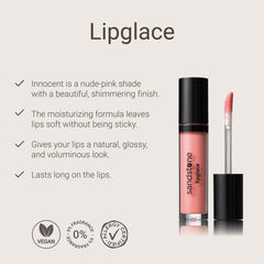 Sandstone Scandinavia Lipglace hypoallergenic formula supports comfort on sensitive lips