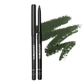 Sandstone Scandinavia waterproof green eyeliner pencil close-up for precise long-lasting definition.