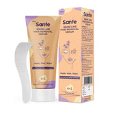 Sanfe Bikini Line Cream in use for quick, smooth hair removal
