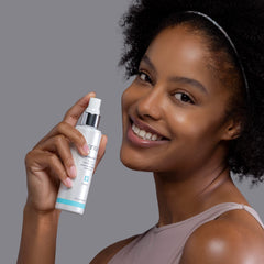Sanitas Moisture Mist dewy finish nourishes skin for a rested, glowing look