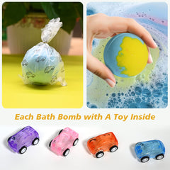 Santrela 9-scent variety bath bombs offer colorful fizz and mood-boosting scents.