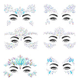 SAOROPEB face gems with mermaid rhinestones for party sparkle