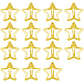 SAOROPEB gold star hair clip, 1.57 inch, secure hold for thick or thin hair