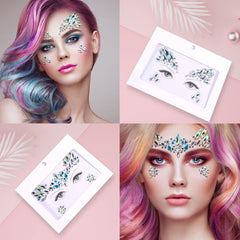 SAOROPEB waterproof face jewels stay put during activities