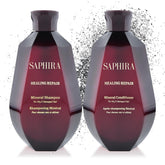 Saphira Healing Repair shampoo bottle for gentle everyday cleansing.