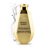 Saphira Mineral DeFrizz Shamopo bottle front showing frizz control on humid days